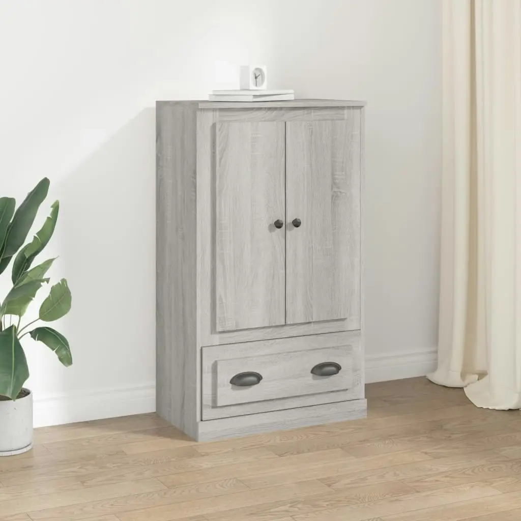 Highboard Grey Sonoma 60x35.5x103.5 cm Engineered Wood 816302