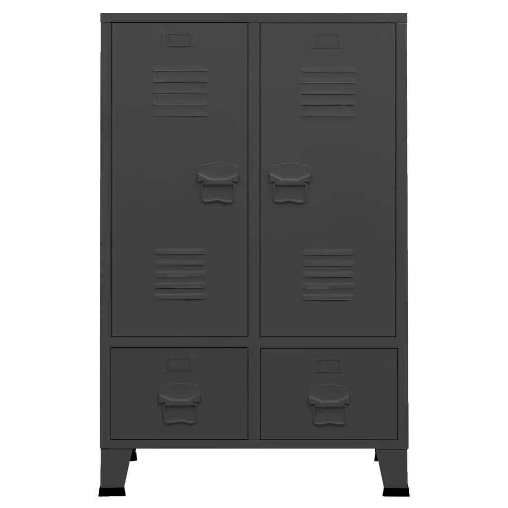 Industrial Wardrobe Anthracite 67x35x107 cm Steel 339612