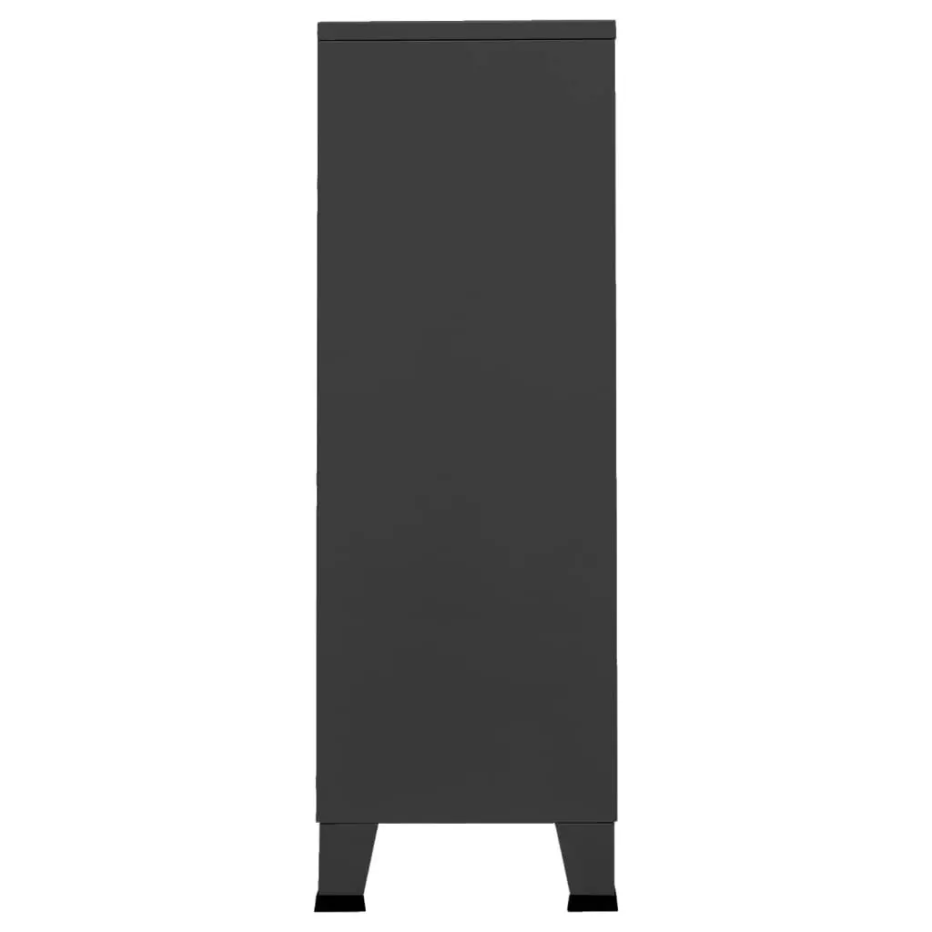 Industrial Wardrobe Anthracite 67x35x107 cm Steel 339612