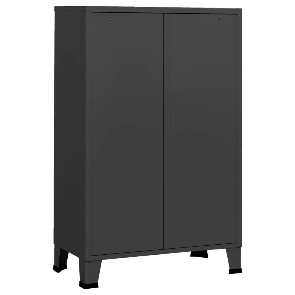 Industrial Wardrobe Anthracite 67x35x107 cm Steel 339612