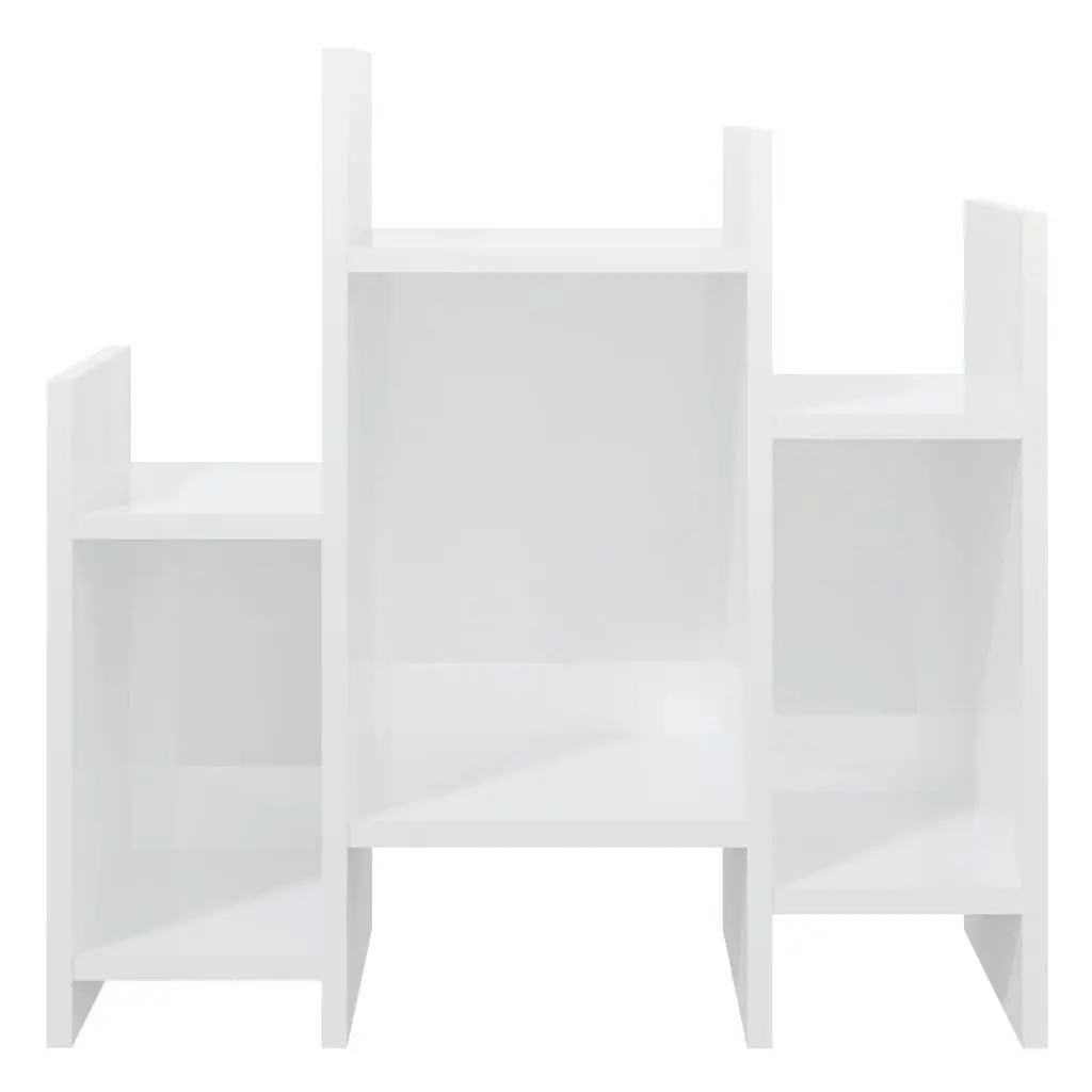 Side Cabinet High Gloss White 60x26x60 cm Engineered Wood 806289