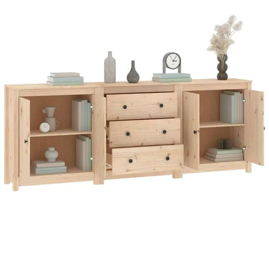 Sideboard 210x35x80 cm Solid Wood Pine 3114069