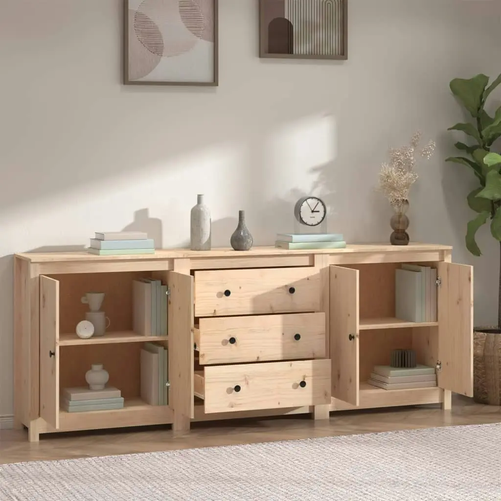 Sideboard 210x35x80 cm Solid Wood Pine 3114069