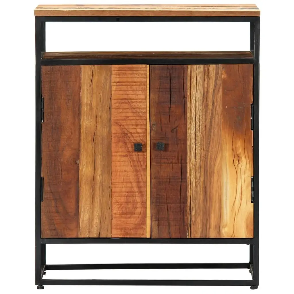 Side Cabinet 60x35x76 cm Solid Reclaimed Wood and Steel 282727