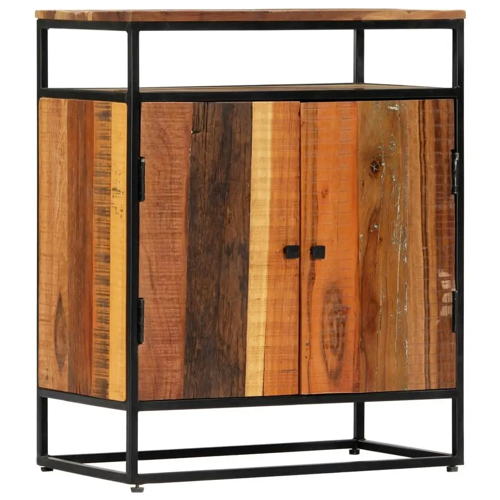 Side Cabinet 60x35x76 cm Solid Reclaimed Wood and Steel 282727