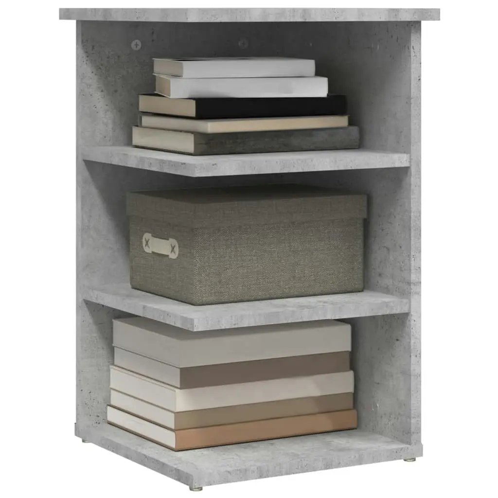 Side Cabinet Concrete Grey 35x35x55 cm Engineered Wood 806278