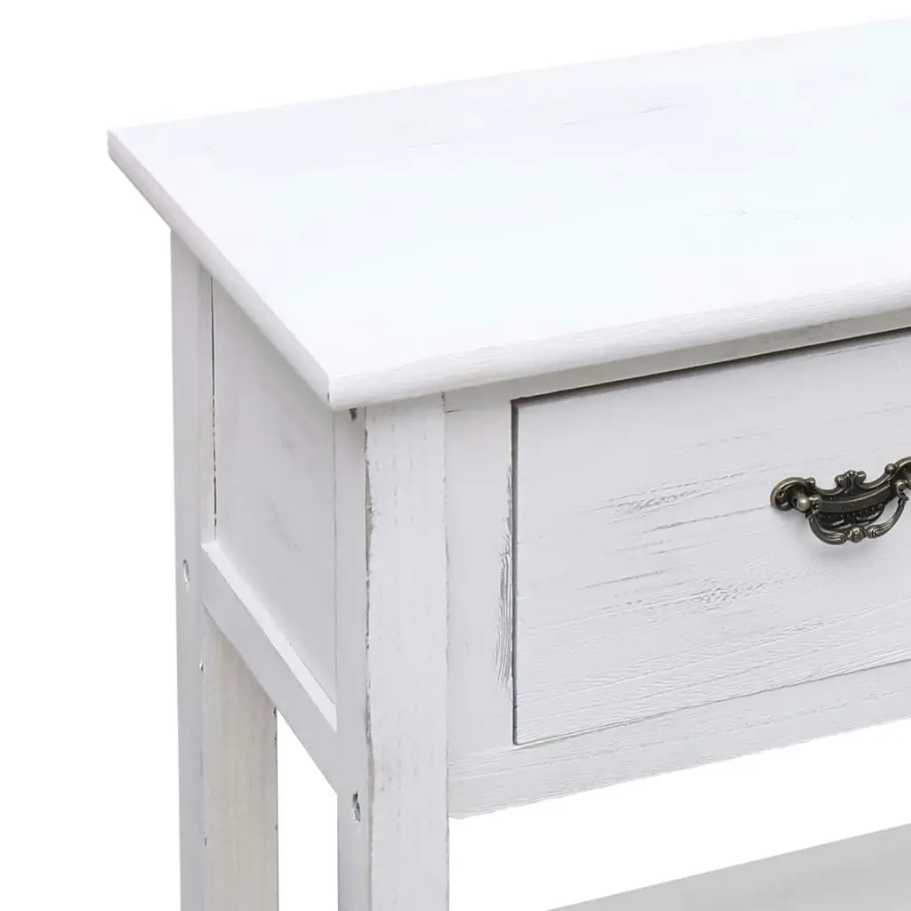 Sideboard Antique White 115x30x76 cm Wood 284172