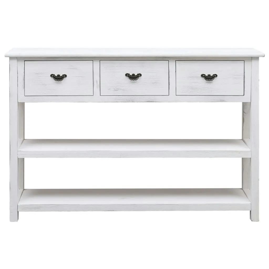 Sideboard Antique White 115x30x76 cm Wood 284172