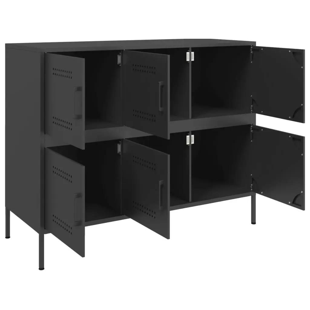 Sideboard Black 100.5x39x79 cm Cold-rolled Steel 843096