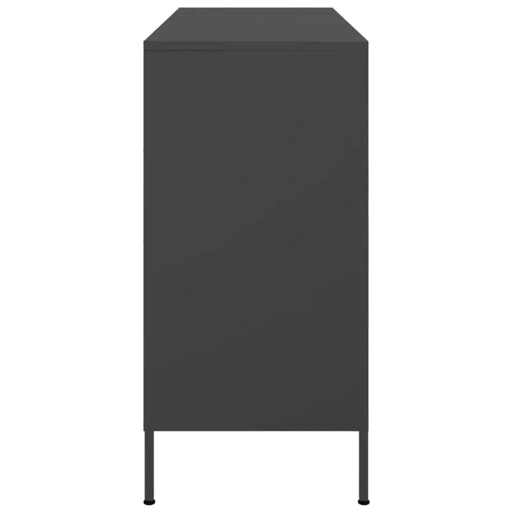 Sideboard Black 100.5x39x79 cm Cold-rolled Steel 843096