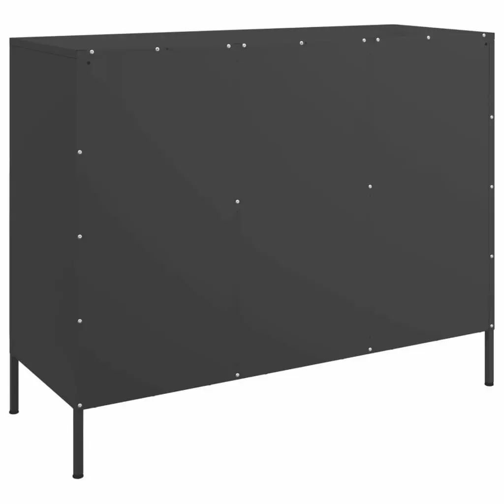 Sideboard Black 100.5x39x79 cm Cold-rolled Steel 843096