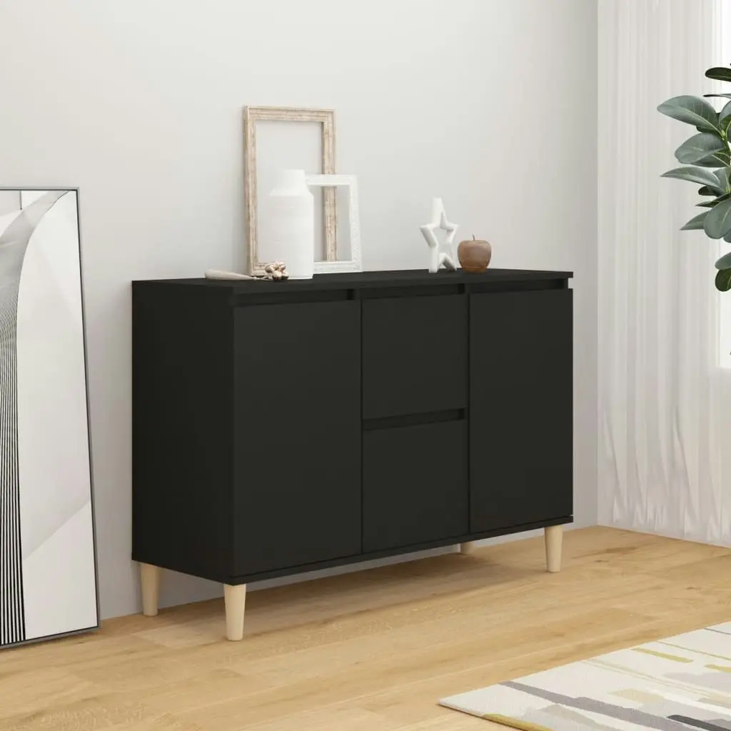 Sideboard Black 101x35x70 cm Engineered Wood 806104