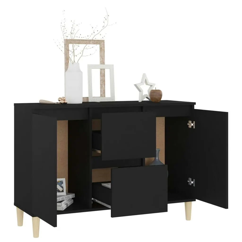 Sideboard Black 101x35x70 cm Engineered Wood 806104