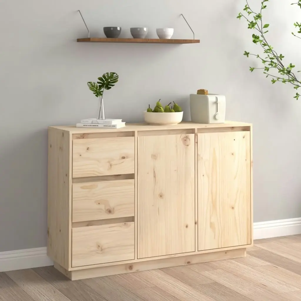 Sideboard 111x34x75 cm Solid Wood Pine 813804