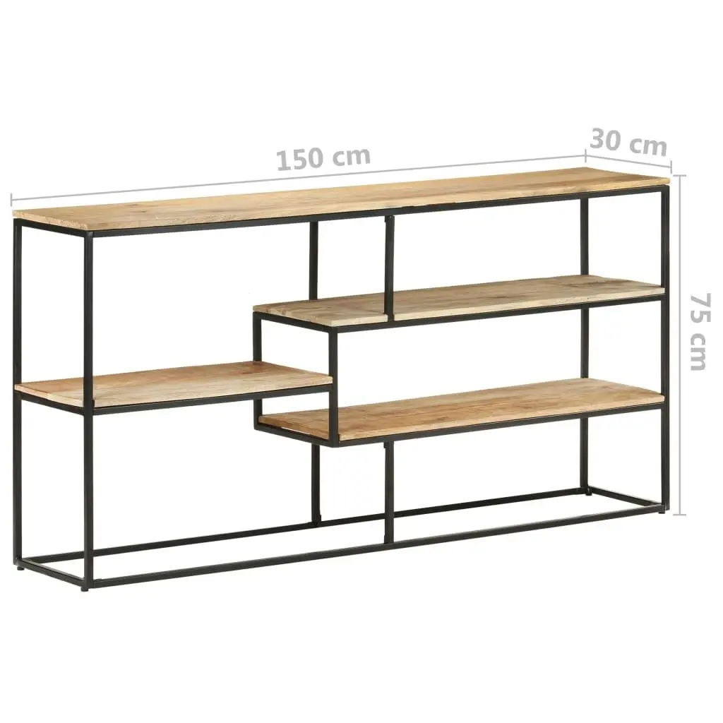 Sideboard 150x30x75 cm Rough Mango Wood 321617