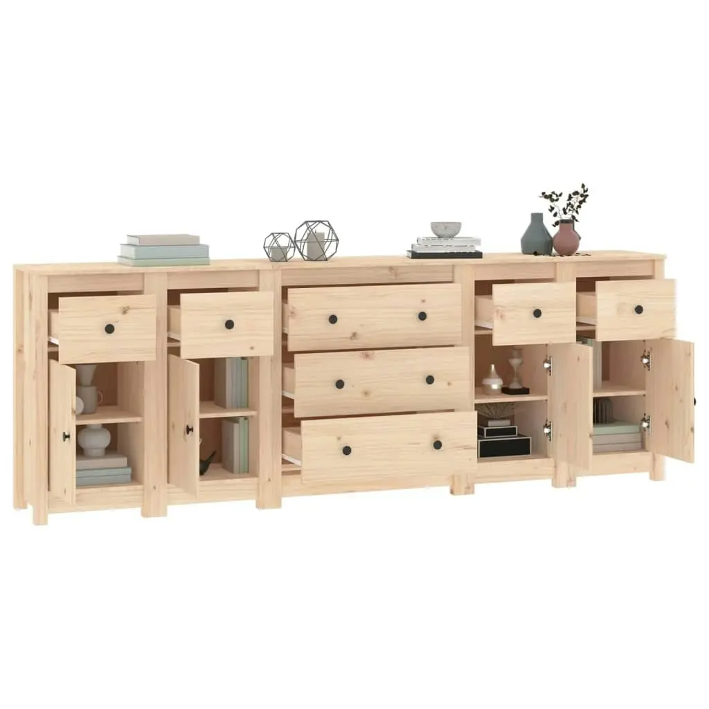 Sideboard 230x35x80 cm Solid Wood Pine 3114094