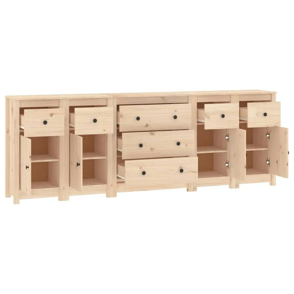 Sideboard 230x35x80 cm Solid Wood Pine 3114094