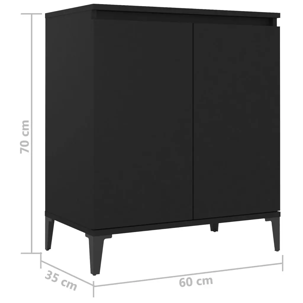 Sideboard Black 60x35x70 cm Engineered Wood 806077