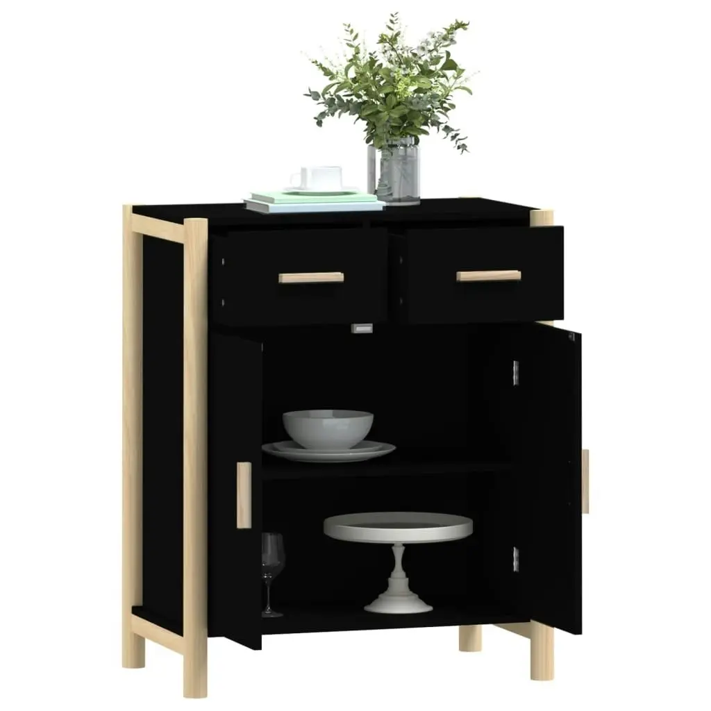 Sideboard Black 62x38x75 cm Engineered Wood 345676