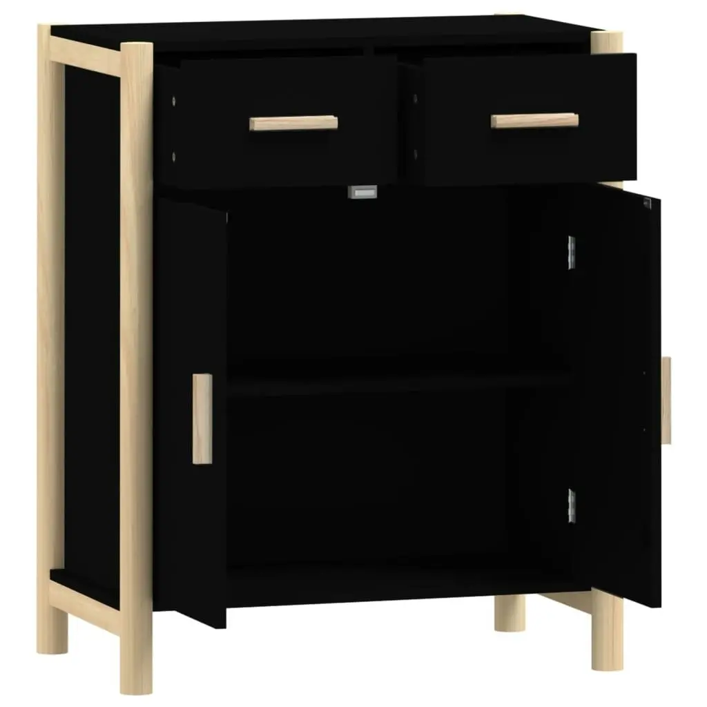 Sideboard Black 62x38x75 cm Engineered Wood 345676