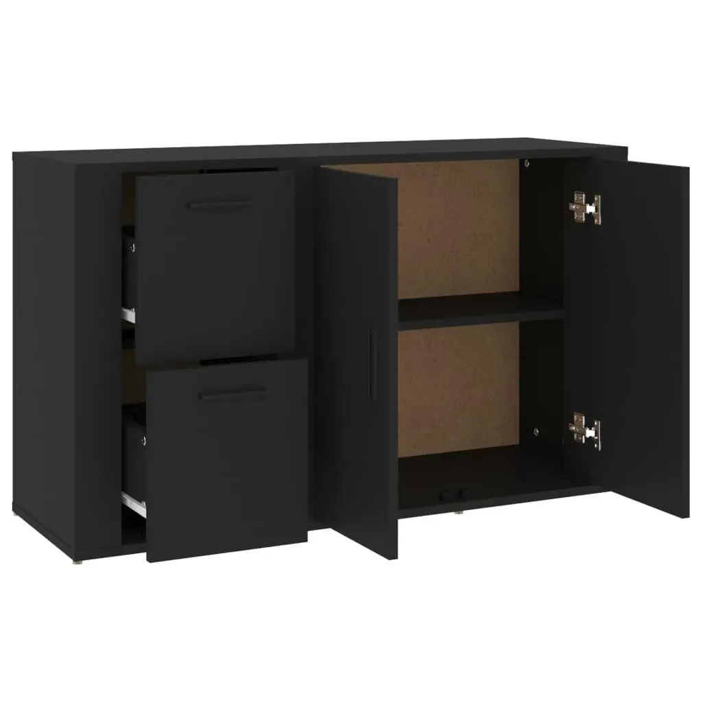 Sideboard Black 100x33x59.5 cm Engineered Wood 820997