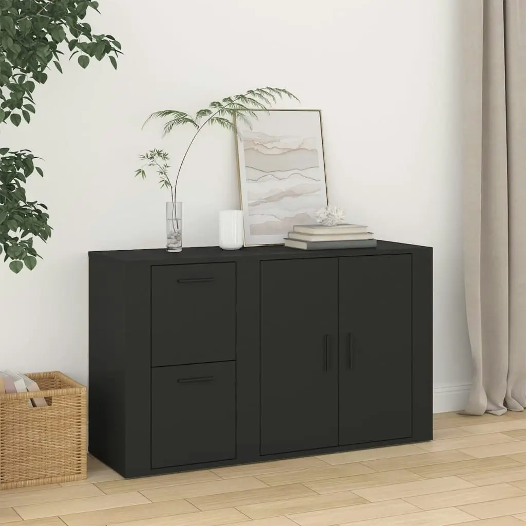 Sideboard Black 100x33x59.5 cm Engineered Wood 820997