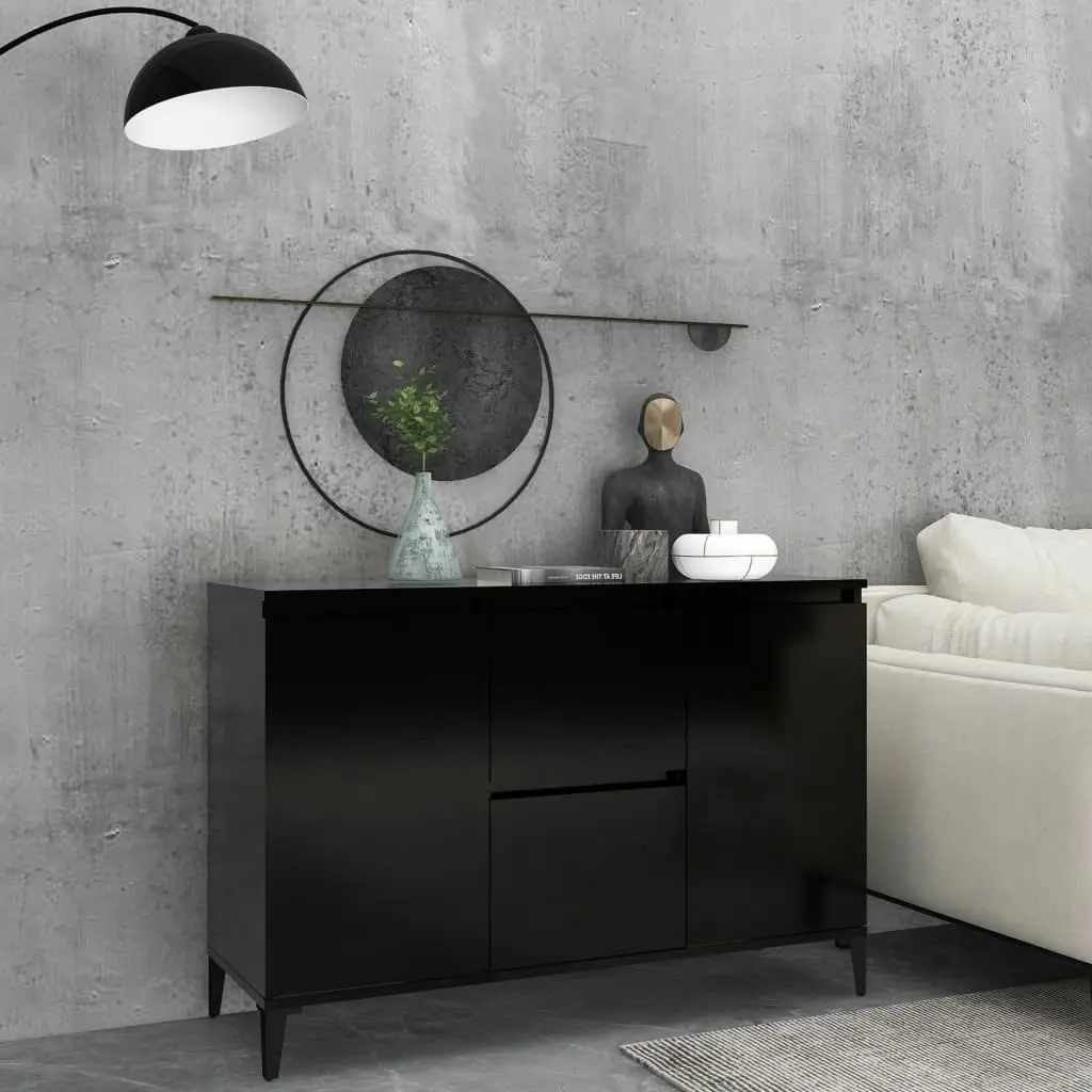 Sideboard Black 104x35x70 cm Engineered Wood 806113