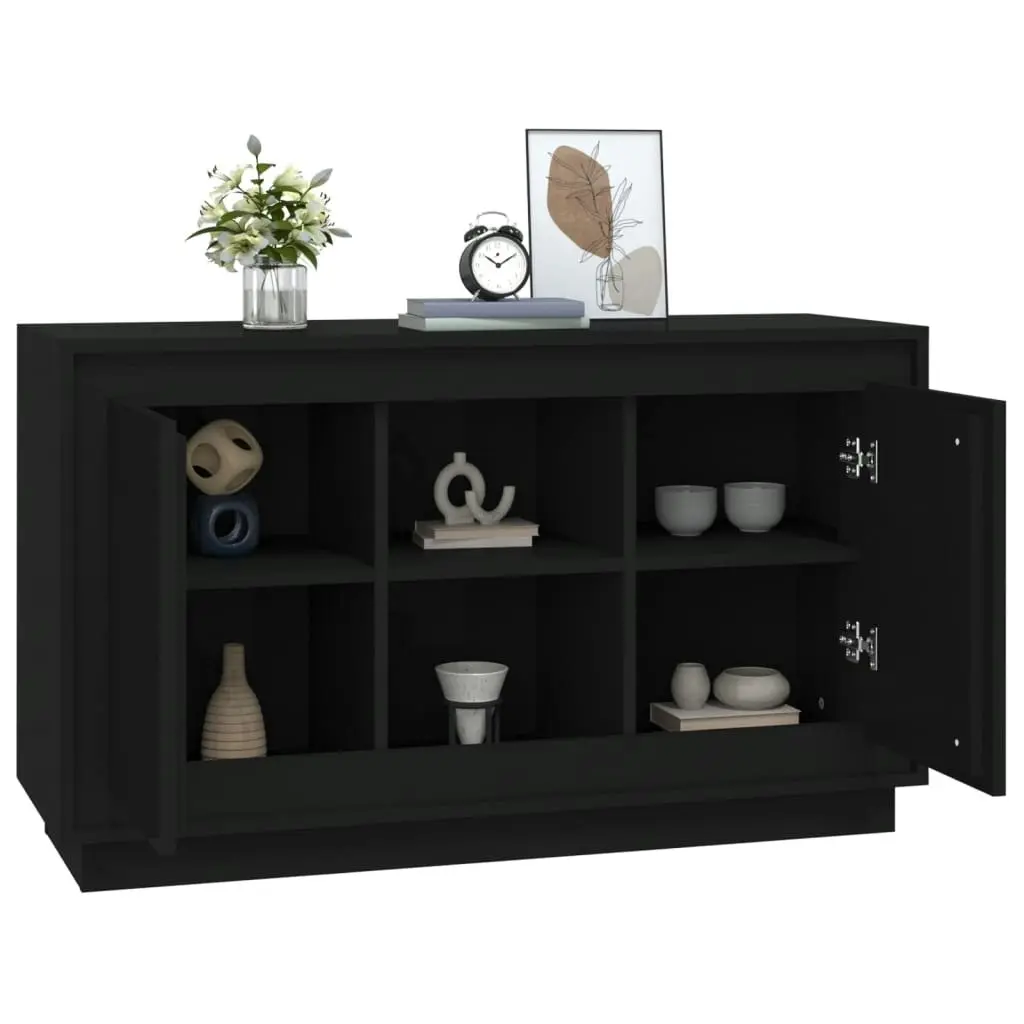 Sideboard Black 102x35x60 cm Engineered Wood 831878