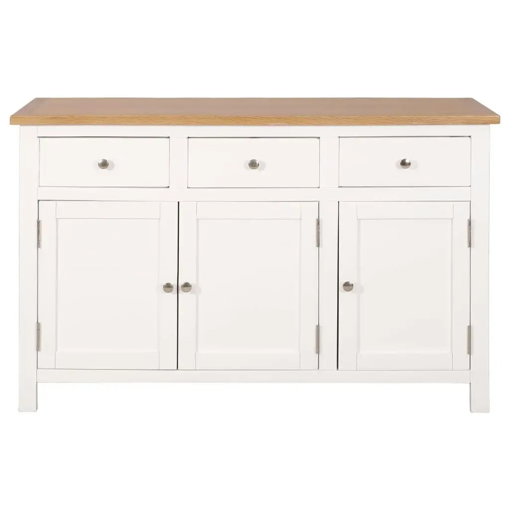 Sideboard 110x33.5x70 cm Solid Oak Wood 247122