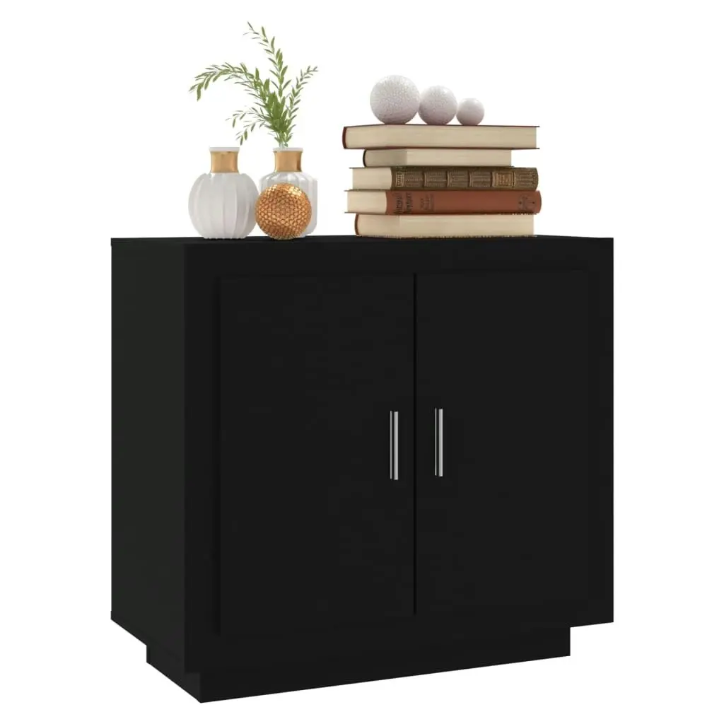 Sideboard Black 80x40x75 cm Engineered Wood 811818