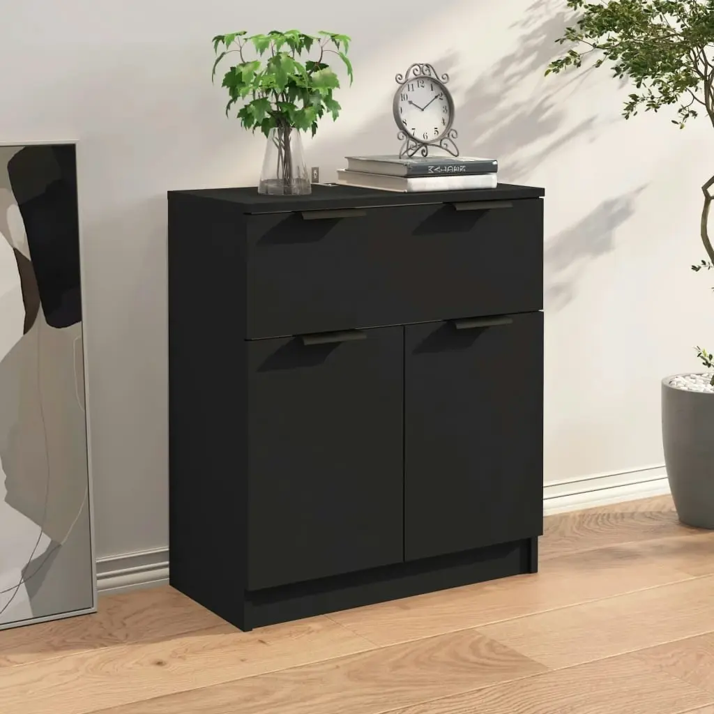 Sideboard Black 60x30x70 cm Engineered Wood 811089