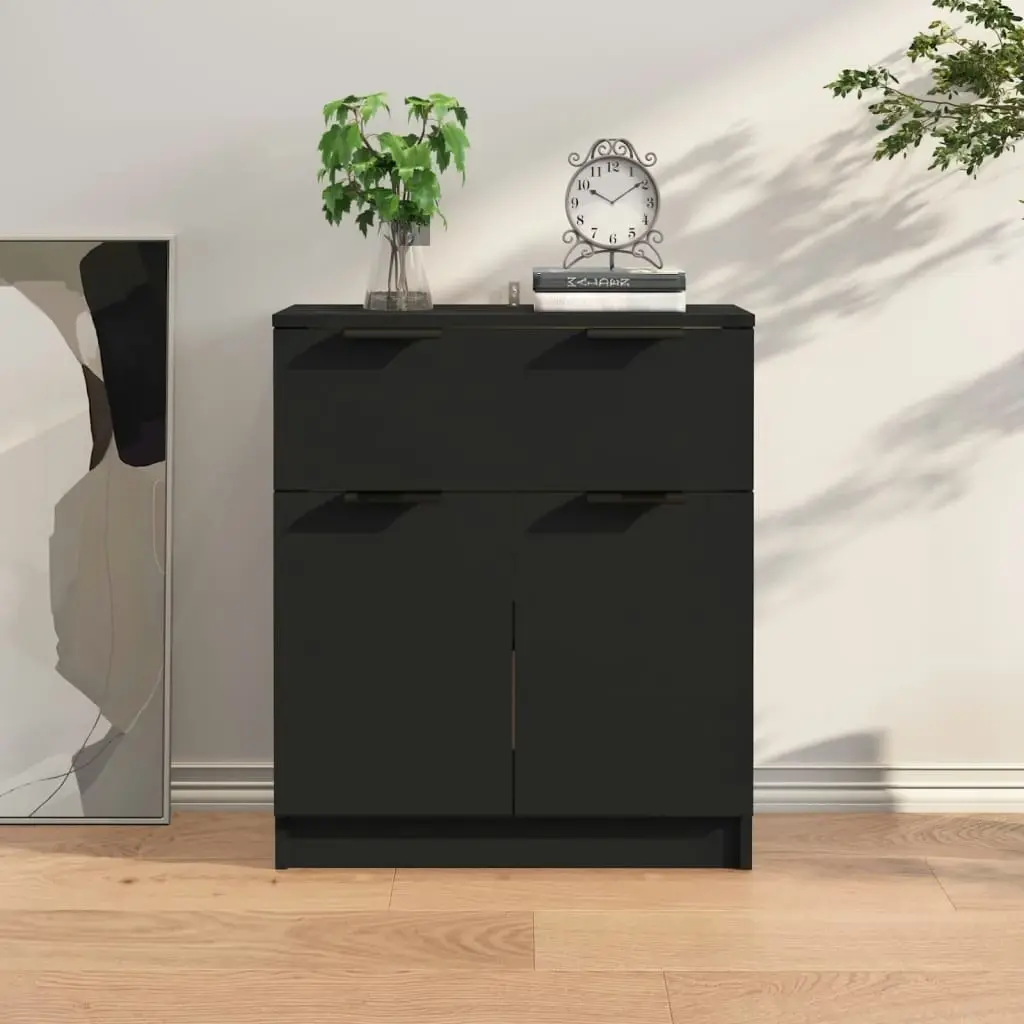 Sideboard Black 60x30x70 cm Engineered Wood 811089