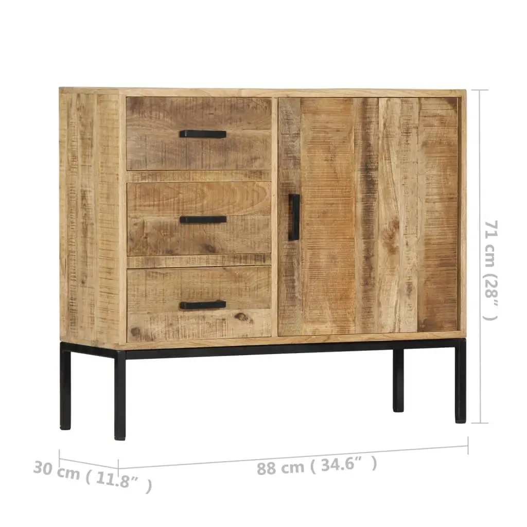 Sideboard 88x30x71 cm Solid Mango Wood 247969