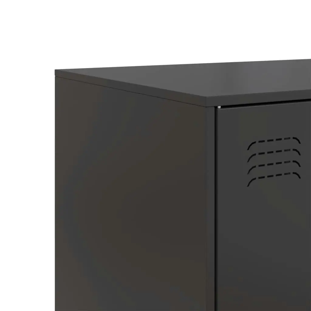 Sideboard Black 67x39x107 cm Steel 841661