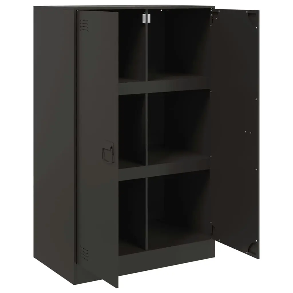 Sideboard Black 67x39x107 cm Steel 841661