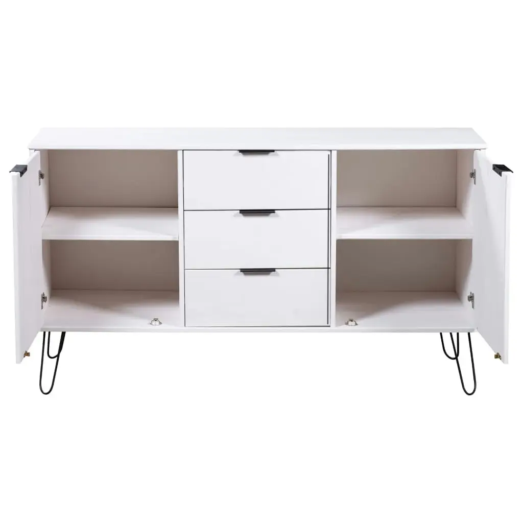 Sideboard "New York" White Solid Pine Wood 321137