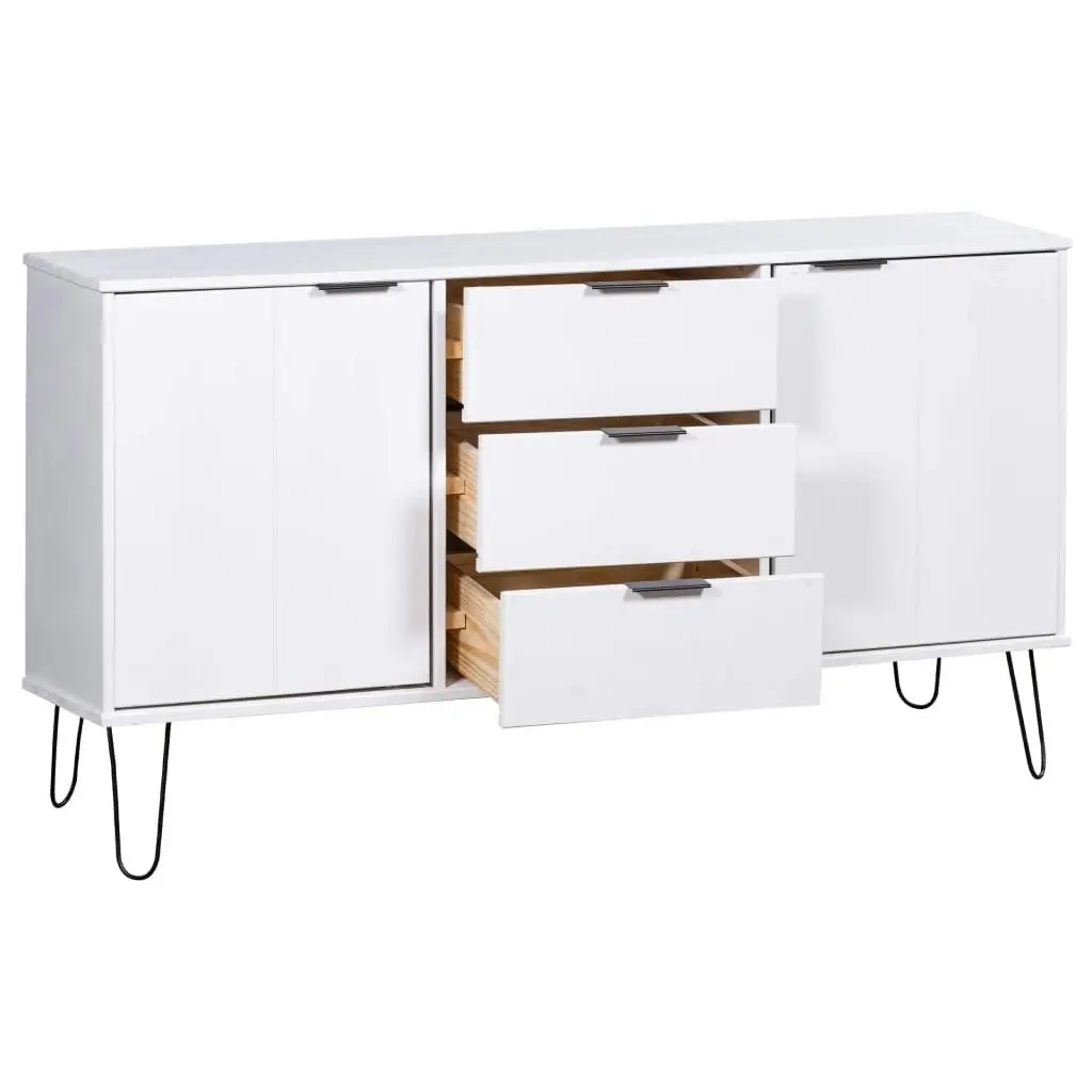 Sideboard "New York" White Solid Pine Wood 321137