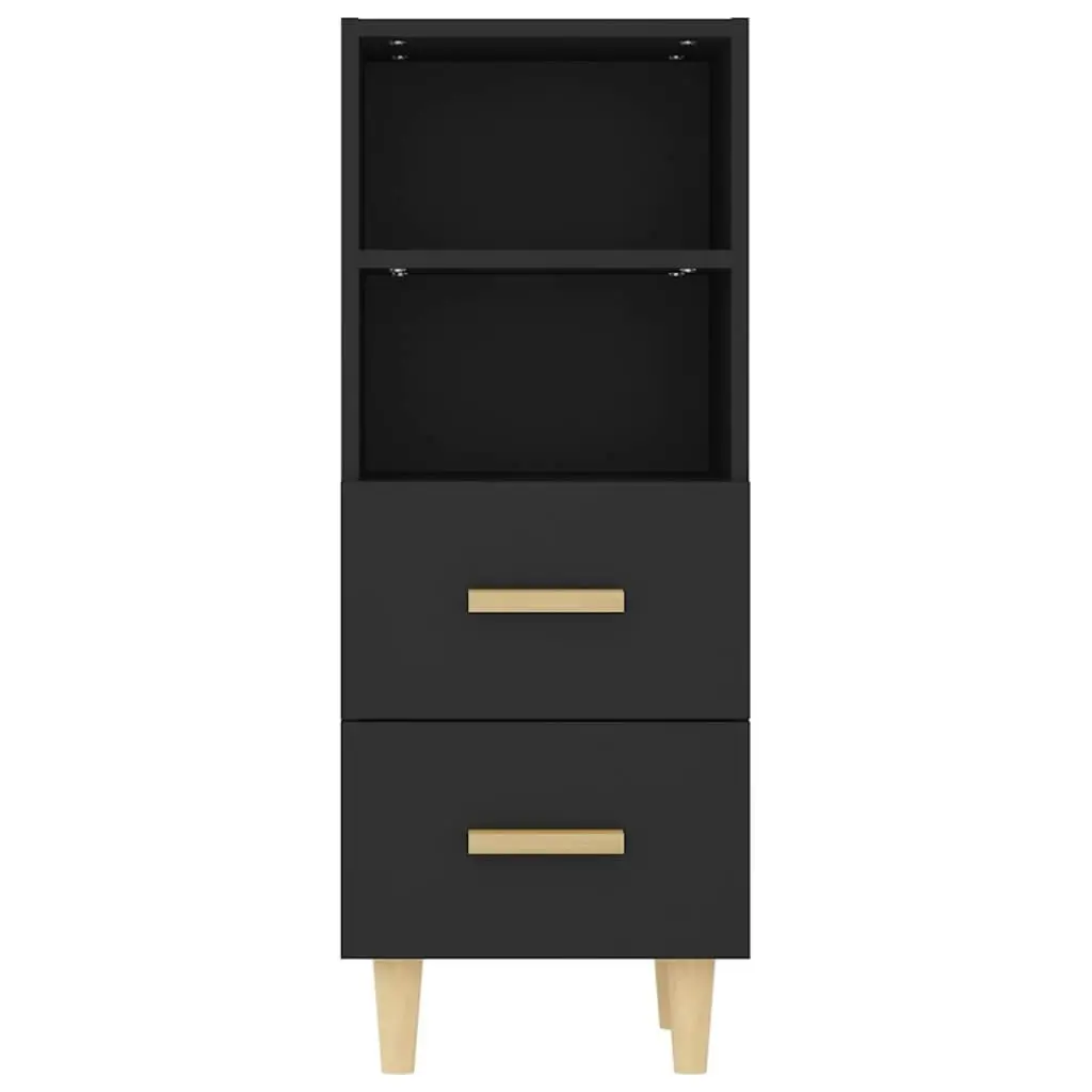 Sideboard Black 34.5x34x90 cm Engineered Wood 812358