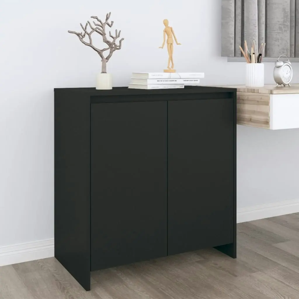 Sideboard Black 70x41x75 cm Engineered Wood 809738