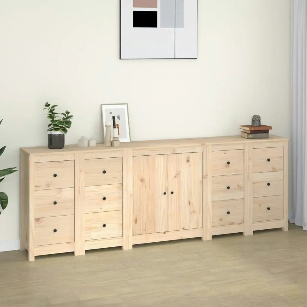 Sideboard 230x35x80 cm Solid Wood Pine 3114084