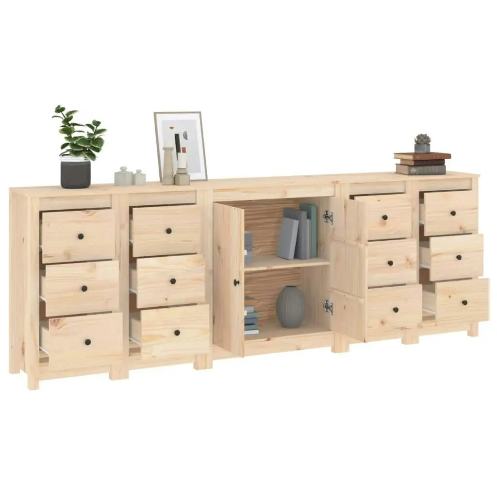 Sideboard 230x35x80 cm Solid Wood Pine 3114084