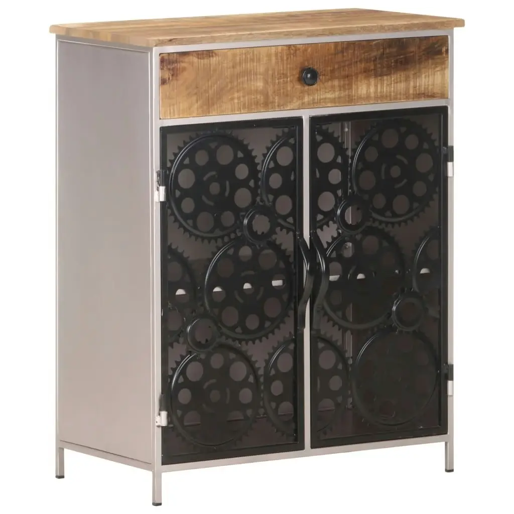 Sideboard 60x35x75 cm Rough Mango Wood & Iron 323736