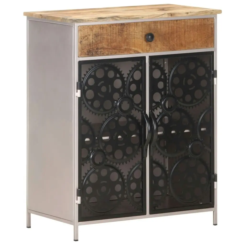 Sideboard 60x35x75 cm Rough Mango Wood & Iron 323736