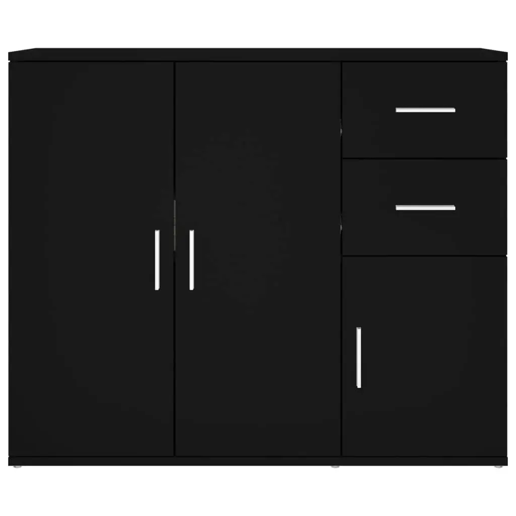 Sideboard Black 91x29.5x75 cm Engineered Wood 823270