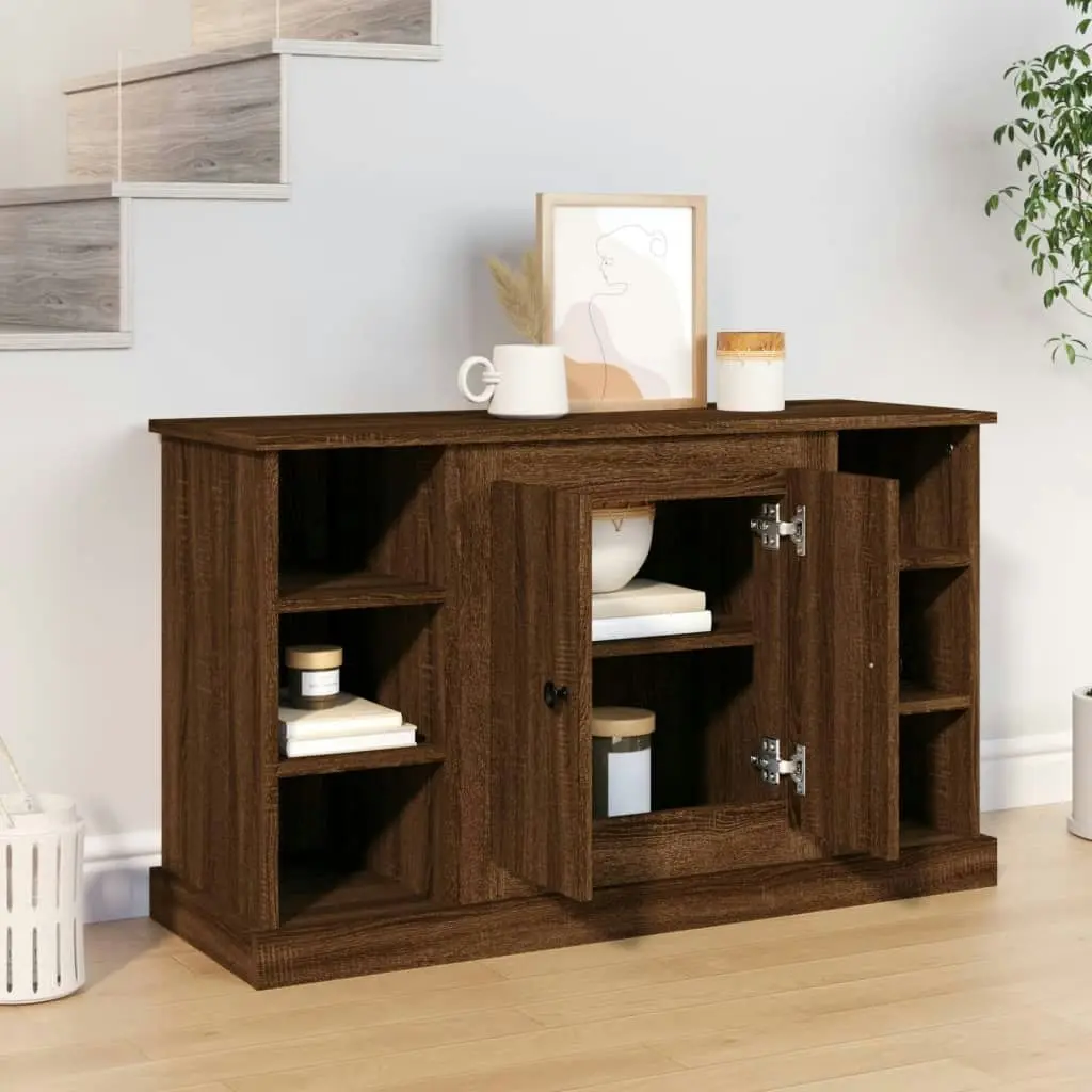 Sideboard Brown Oak 100x35.5x60 cm Engineered Wood 816447