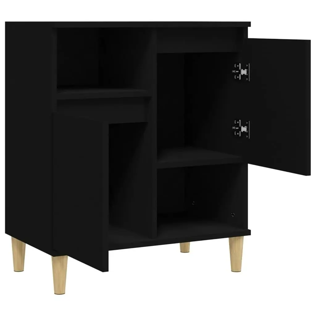 Sideboard Black 60x35x70 cm Engineered Wood 821141