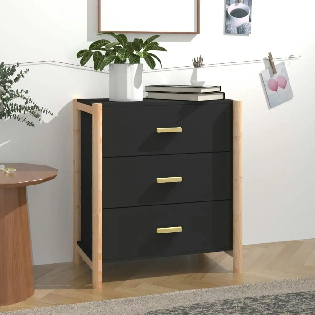 Sideboard Black 62x38x70 cm Engineered Wood 345673