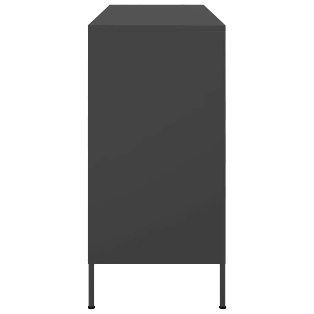 Sideboard Black 100.5x39x79 cm Cold-rolled Steel 843024