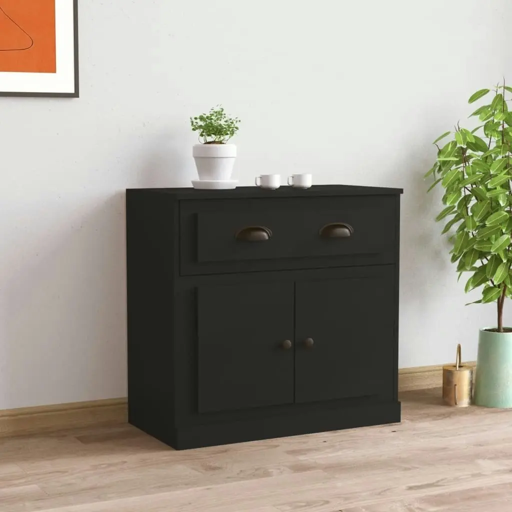 Sideboard Black 70x35.5x67.5 cm Engineered Wood 816425