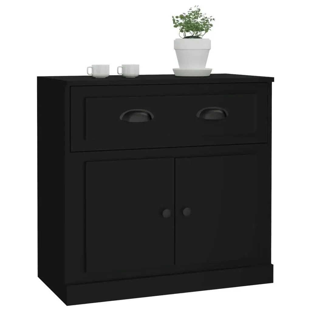 Sideboard Black 70x35.5x67.5 cm Engineered Wood 816425